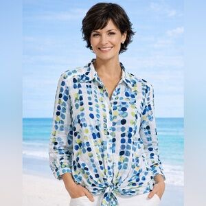 Allison Daley Button-Up Blouse